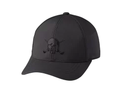 Volvik Golf Embroidered Skull Cap -Golf Equipment 0004 Skull embroidery cap black