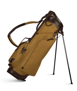 Sun Mountain Golf Canvas & Leather Carry Stand Bag -Golf Equipment 190734CanvasLeatherStandClay Brown