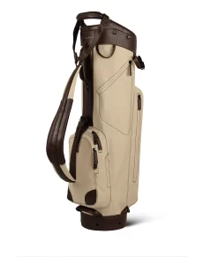 Sun Mountain Golf Canvas & Leather Cart Bag 9 Sun Mountain Golf Canvas & Leather Cart Bag -Golf Equipment 190738CanvasLeatherCartNatural Brown