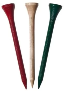 ProActive Premium Sports Hardwood Golf Tees 2.75" 250 Count -Golf Equipment 2.75 Mixed Colors 250