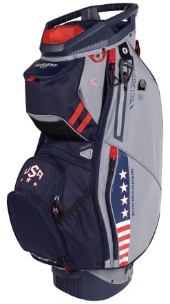 Sun Mountain Golf 2023 C-130 Supercharged 14-Way Cart Bag -Golf Equipment 2023 C130Supercharged 230311 patriot