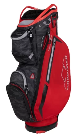 Sun Mountain Golf 2023 Maverick Cart Bag -Golf Equipment 2023 Maverick 230363 red black camo