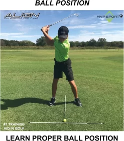 MVP Sport Golf Alignment Sticks 2-Pack -Golf Equipment AlignmentRods Red 5