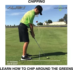 MVP Sport Golf Alignment Sticks 2-Pack -Golf Equipment AlignmentRods Red 8