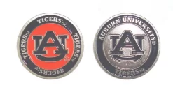 NCAA Double Sided Collegiate Golf Ball Marker Coins -Golf Equipment Auburn