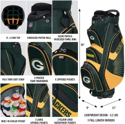 NFL The Bucket II Team Effort Cart Bag 26 NFL The Bucket II Team Effort Cart Bag -Golf Equipment Bucket II Cart Bag 102fc232 9a86 4182 a07e 0f314f0f4110