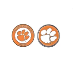NCAA Double Sided Collegiate Golf Ball Marker Coins -Golf Equipment Clemson