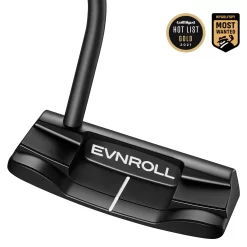 Golf Equipment 5 EVNRoll Golf ER2B Black MidBlade Putter