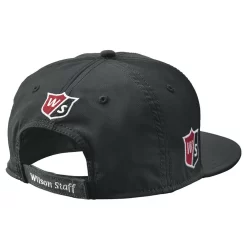 Wilson Staff Golf Flat Brim Tour Caps - Assorted Colors -Golf Equipment Flat Brim Black 2