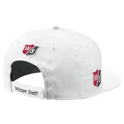Wilson Staff Golf Flat Brim Tour Caps - Assorted Colors -Golf Equipment Flat Brim White 2