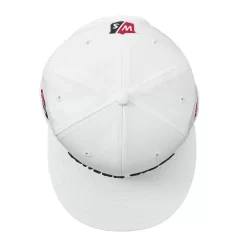 Wilson Staff Golf Flat Brim Tour Caps - Assorted Colors -Golf Equipment Flat Brim White 3
