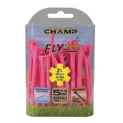 Champ Fly Tees 2.75" Plastic Golf Tees 16 Champ Fly Tees 2.75" Plastic Golf Tees -Golf Equipment Flytee 2.75 pink