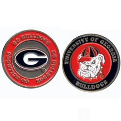 NCAA Double Sided Collegiate Golf Ball Marker Coins -Golf Equipment Georgia