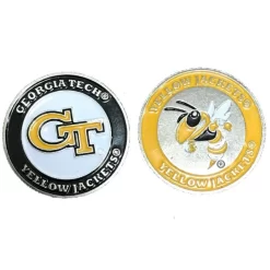 NCAA Double Sided Collegiate Golf Ball Marker Coins -Golf Equipment GeorgiaTech ba23eb6b 8405 4bef 93e1 fffa38f0c13a