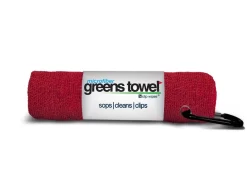 Clip Wipes Microfiber Golf Greens Towel -Golf Equipment Greens Towels Cardinal Red