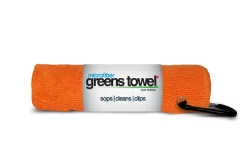 Clip Wipes Microfiber Golf Greens Towel -Golf Equipment Greens Towels Orange Crush