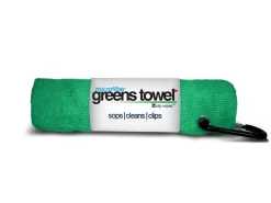 Clip Wipes Microfiber Golf Greens Towel -Golf Equipment Greens Towels Shamrock Green