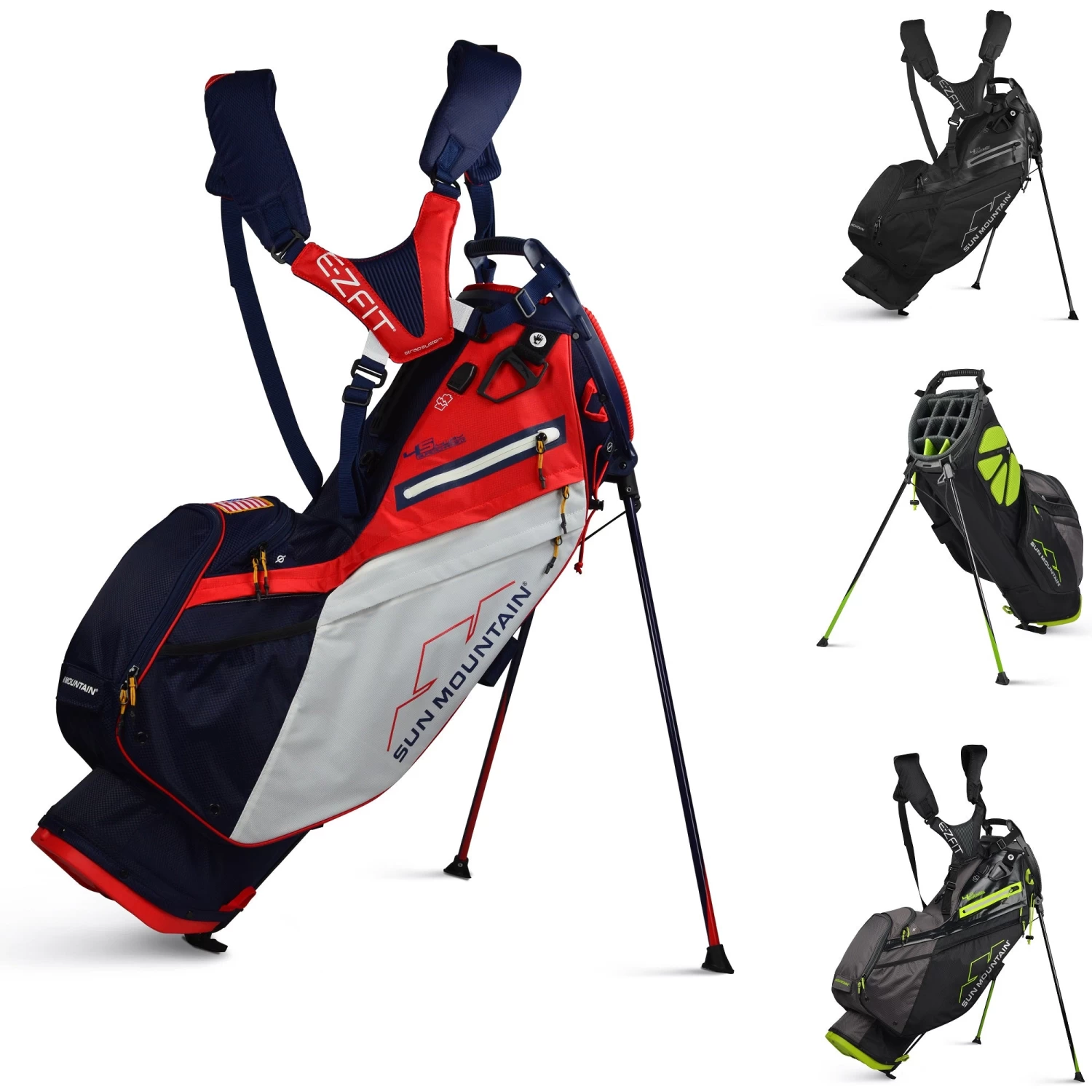 Sun Mountain Golf 2021 4.5 LS 14-Way SuperCharged Stand Carry Bag 1 Sun Mountain Golf 2021 4.5 LS 14-Way SuperCharged Stand Carry Bag