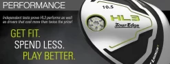 Tour Edge HL3 Hot Launch 3 Driver -Golf Equipment HL3 Driver Adj 1