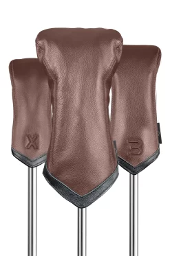 Sun Mountain Golf Leather Head Covers -Golf Equipment LeatherHeadcoversBrown Black
