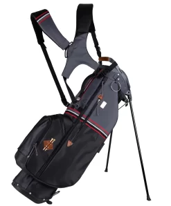 Sun Mountain 2023 Sonnenalp Mid-Stripe Dual Strap Stand Bag -Golf Equipment N230129 black gunmetal red