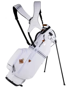 Sun Mountain 2023 Sonnenalp Mid-Stripe Dual Strap Stand Bag -Golf Equipment N230133 white