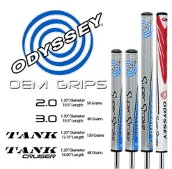 SuperStroke Golf Odyssey 2.0 Slim Putter Grip -Golf Equipment Odyssey Series
