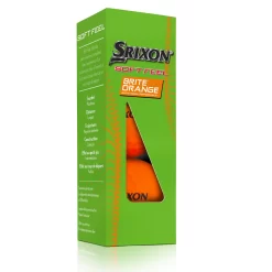 Srixon Soft Feel Brite Matte Color Golf Balls -Golf Equipment SOFTFEELBriteOrange13 Sleeve FLIP reflection