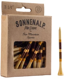 Sun Mountain Sonnenalp Mid-Stripe Golf Tees -Golf Equipment Sonnenalp TeesCabin
