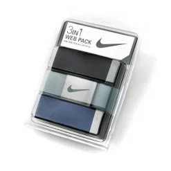 Nike 3-in-1 Web Belt Packs -Golf Equipment WebBelt BlackBlueNavy