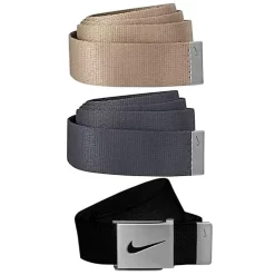 Nike 3-in-1 Web Belt Packs -Golf Equipment WebBelt BlackKhakiDarkGray