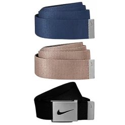 Nike 3-in-1 Web Belt Packs -Golf Equipment WebBelt NavyBlackKhaki