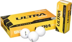 Wilson Ultra 500 Golf Balls 15 Pack -Golf Equipment Wilson Ultra 500 Distance White Golf Balls