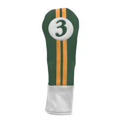 Sahara Retro Vintage #3 Fairway Wood Headcovers -Golf Equipment green yellow hc fw 3
